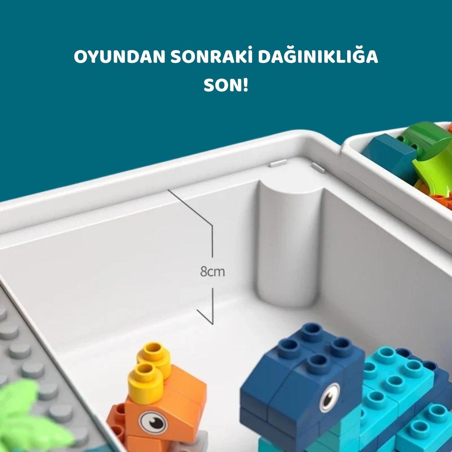 Çok Fonksiyonlu LEGO Uyumlu Çocuk Aktivite Masası